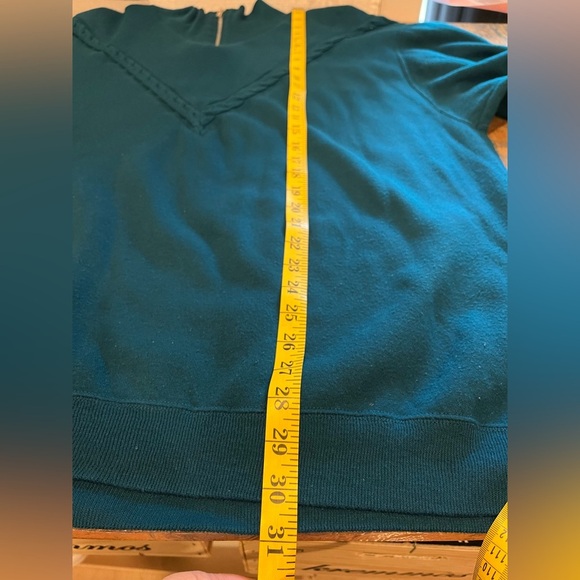 💙 LOCKER SHOP Teal Vintage Zip Sweatshirt – Estimated Size 2X - Picture 5 of 5